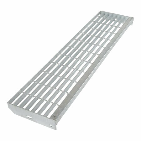 VESTIL 47-1/4" Wide Galvanized Steel Step 880 lb Uniform Load Capacity STS-48-HDG